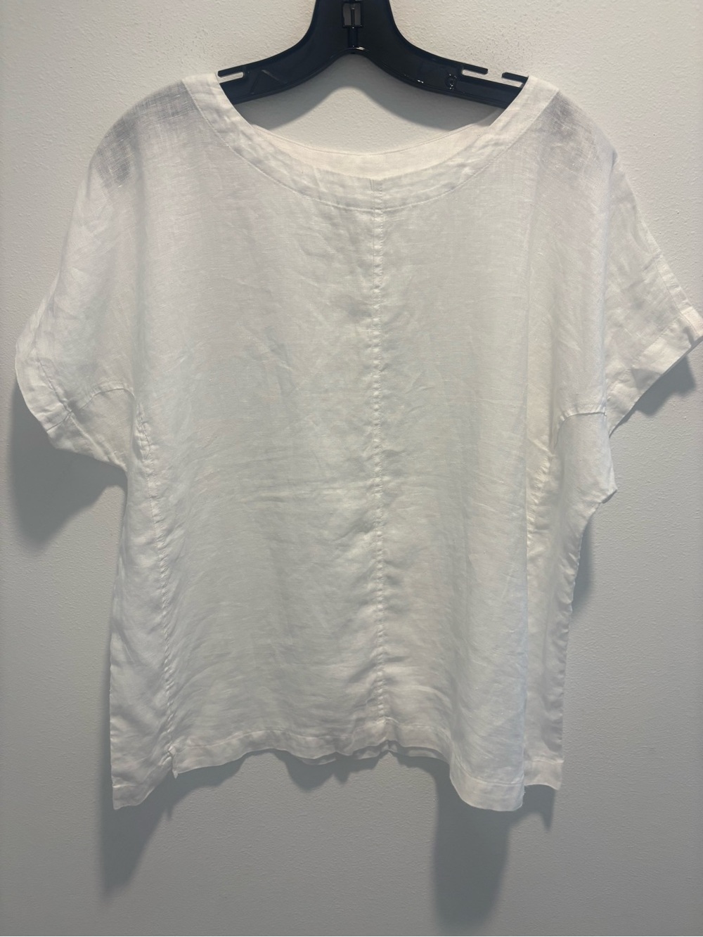 Pure Jill J.Jill 100% Linen White 2 Piece Matching Set Top & Cropped Pants - Picture 9 of 16